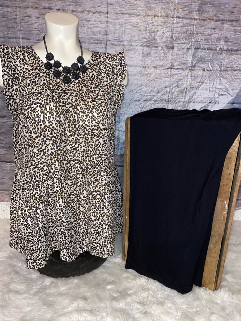 Maurices Leopard Print Tiered Tank Top